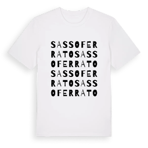 Sassoferrato ordlek t-shirt – ekologisk bomull t-shirt från Pinshirt