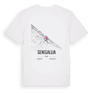 Senigallia karta t-shirt – ekologisk bomull t-shirt från Pinshirt