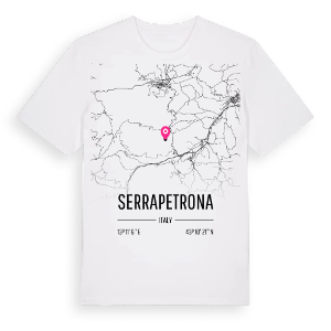 Serrapetrona karta t-shirt – ekologisk bomull t-shirt från Pinshirt