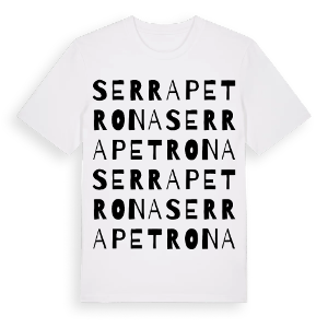Serrapetrona ordlek t-shirt – ekologisk bomull t-shirt från Pinshirt