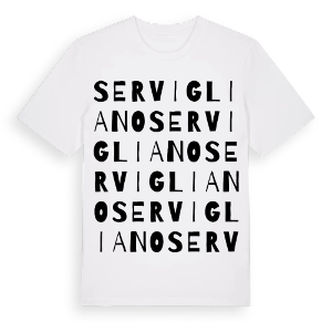 Servigliano ordlek t-shirt – ekologisk bomull t-shirt från Pinshirt