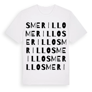 Smerillo ordlek t-shirt – ekologisk bomull t-shirt från Pinshirt