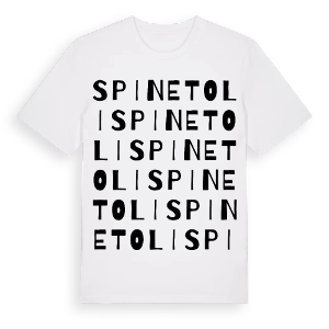 Spinetoli ordlek t-shirt – ekologisk bomull t-shirt från Pinshirt