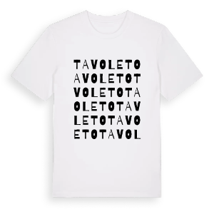 Tavoleto ordlek t-shirt – ekologisk bomull t-shirt från Pinshirt