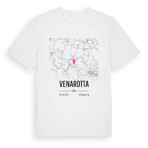 Venarotta karta t-shirt – ekologisk bomull t-shirt från Pinshirt