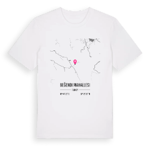 Beğendi Mahallesi karta t-shirt – ekologisk bomull t-shirt från Pinshirt
