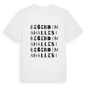 Beğendi Mahallesi ordlek t-shirt – ekologisk bomull t-shirt från Pinshirt