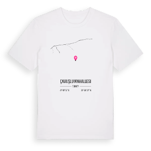 Çavuşlu Mahallesi karta t-shirt – ekologisk bomull t-shirt från Pinshirt