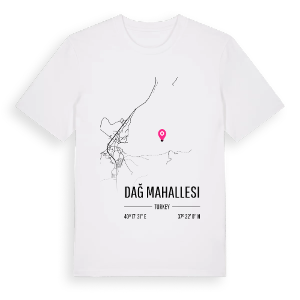 Dağ Mahallesi karta t-shirt – ekologisk bomull t-shirt från Pinshirt