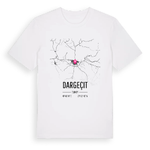 Dargeçit karta t-shirt – ekologisk bomull t-shirt från Pinshirt