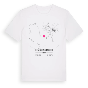 Değerli Mahallesi karta t-shirt – ekologisk bomull t-shirt från Pinshirt