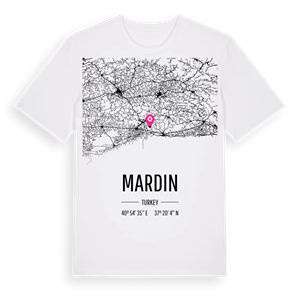 Mardin karta t-shirt – ekologisk bomull t-shirt från Pinshirt