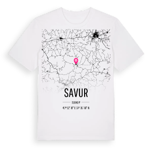 Savur karta t-shirt – ekologisk bomull t-shirt från Pinshirt