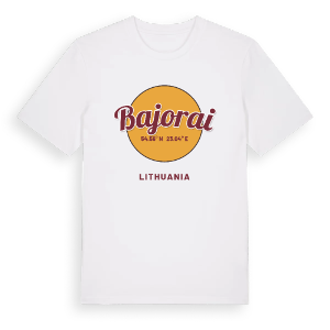 Bajorai cirkel t-shirt – ekologisk bomull t-shirt från Pinshirt