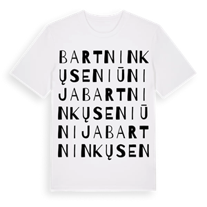 Bartninkų seniūnija ordlek t-shirt – ekologisk bomull t-shirt från Pinshirt