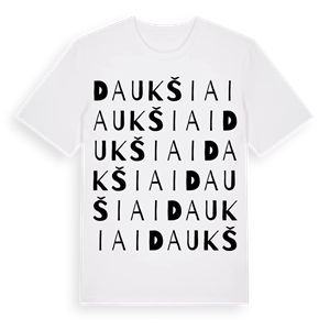 Daukšiai ordlek t-shirt – ekologisk bomull t-shirt från Pinshirt