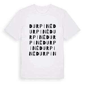 Durpinė ordlek t-shirt – ekologisk bomull t-shirt från Pinshirt