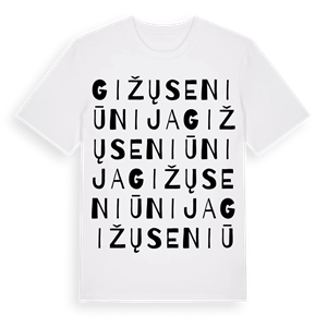 Gižų seniūnija ordlek t-shirt – ekologisk bomull t-shirt från Pinshirt