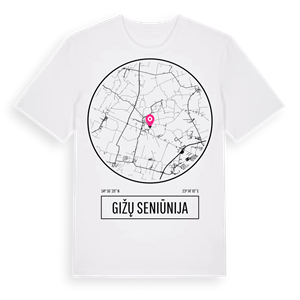 Gižų seniūnija t-shirt – ekologisk bomull t-shirt från Pinshirt