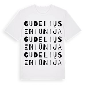 Gudelių seniūnija ordlek t-shirt – ekologisk bomull t-shirt från Pinshirt