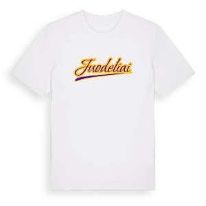 Juodeliai baseball t-shirt – ekologisk bomull t-shirt från Pinshirt