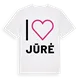 Jag älskar Jūrė t-shirt stort tryck