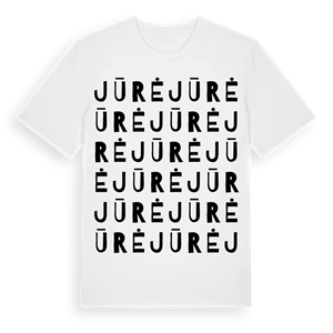 Jūrė ordlek t-shirt – ekologisk bomull t-shirt från Pinshirt