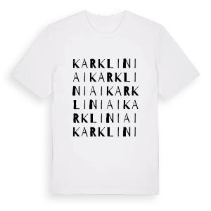 Karkliniai ordlek t-shirt – ekologisk bomull t-shirt från Pinshirt