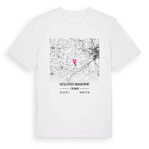 Kazlų Rūdos savivaldybė karta t-shirt – ekologisk bomull t-shirt från Pinshirt