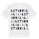 Keturvalakiai ordlek t-shirt