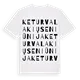 Keturvalakių seniūnija ordlek t-shirt