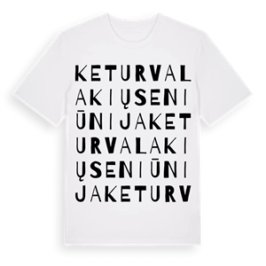 Keturvalakių seniūnija ordlek t-shirt – ekologisk bomull t-shirt från Pinshirt