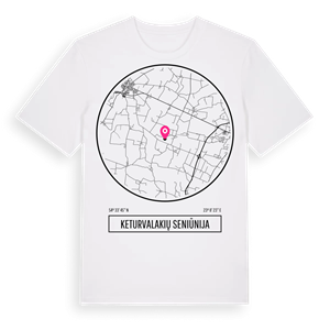 Keturvalakių seniūnija t-shirt – ekologisk bomull t-shirt från Pinshirt