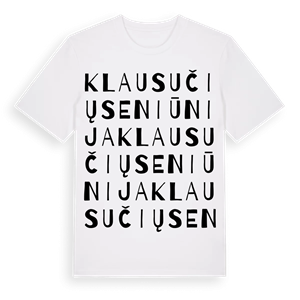 Klausučių seniūnija ordlek t-shirt – ekologisk bomull t-shirt från Pinshirt