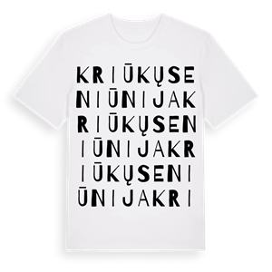 Kriūkų seniūnija ordlek t-shirt – ekologisk bomull t-shirt från Pinshirt