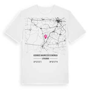 Kudirkos Naumiesčio seniūnija karta t-shirt – ekologisk bomull t-shirt från Pinshirt