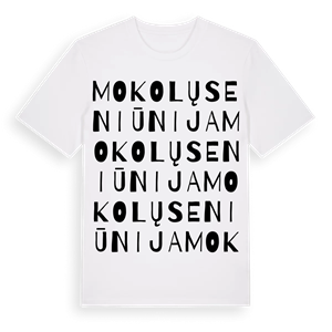 Mokolų seniūnija ordlek t-shirt – ekologisk bomull t-shirt från Pinshirt