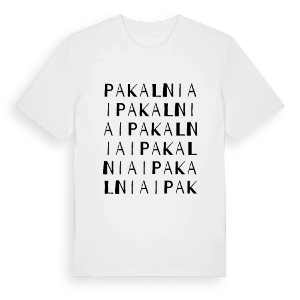 Pakalniai ordlek t-shirt – ekologisk bomull t-shirt från Pinshirt