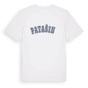 Patašinė college t-shirt – ekologisk bomull t-shirt från Pinshirt