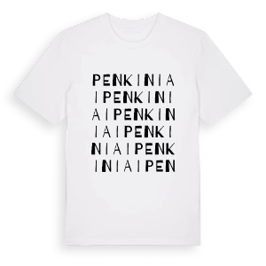 Penkiniai ordlek t-shirt – ekologisk bomull t-shirt från Pinshirt