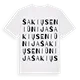 Šakių seniūnija ordlek t-shirt