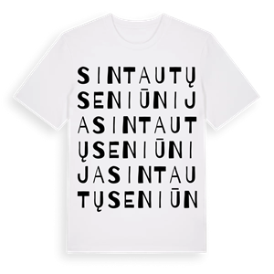 Sintautų seniūnija ordlek t-shirt – ekologisk bomull t-shirt från Pinshirt