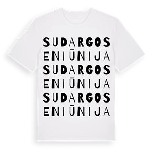 Sudargo seniūnija ordlek t-shirt – ekologisk bomull t-shirt från Pinshirt