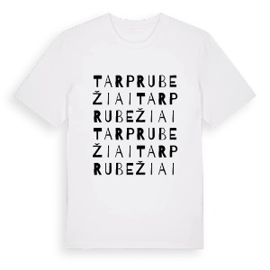 Tarprubežiai ordlek t-shirt – ekologisk bomull t-shirt från Pinshirt