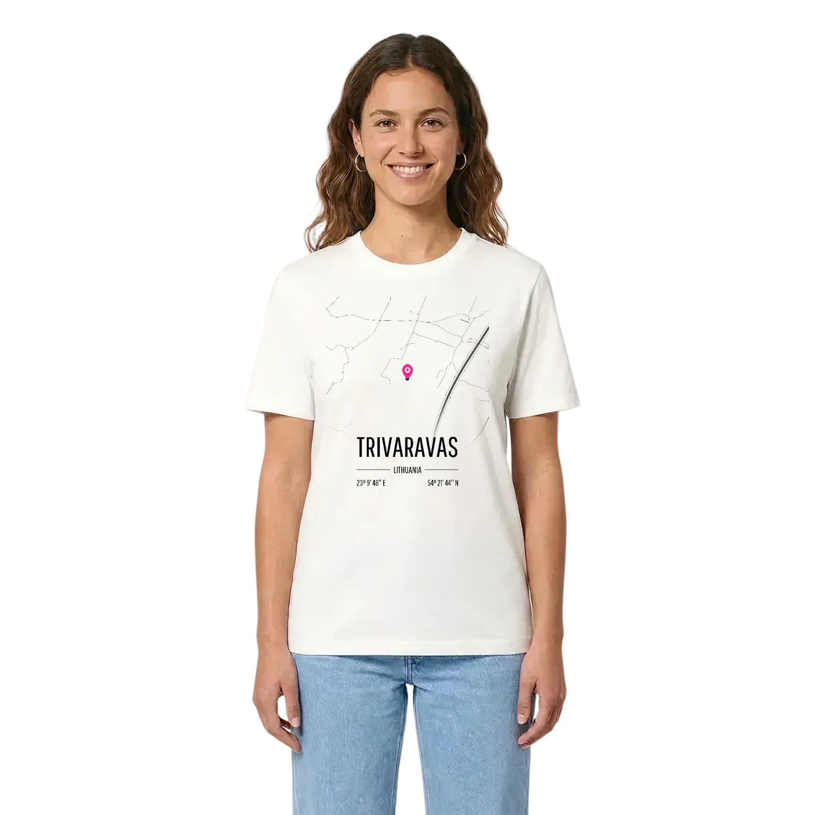 Trivaravas karta t-shirt – White, i miljö