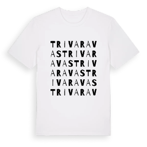 Trivaravas ordlek t-shirt – ekologisk bomull t-shirt från Pinshirt