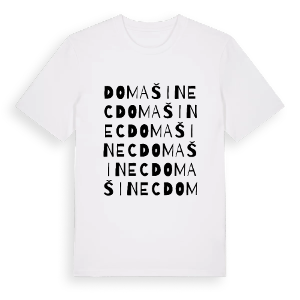 Domašinec ordlek t-shirt – ekologisk bomull t-shirt från Pinshirt