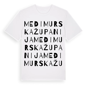 Međimurska županija ordlek t-shirt – ekologisk bomull t-shirt från Pinshirt