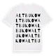 Alt Bukow ordlek t-shirt