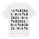 Alt Krenzlin ordlek t-shirt